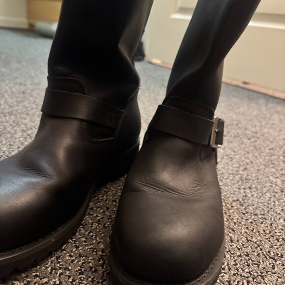 RIDE TECS MOTORCYCLE ENGINEER BOOTS MEN'S SIZE 9 HARDLY WORN 16 INCHES TALL - Picture 3 of 5